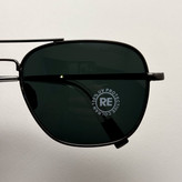 عینک آفتابی خلبانی رندولف شیشه سنگ آنتی رفلکس مشکی فریم نوک مدادی فول پک RANDOLPH AVIATOR RE 58 24K WHITE GOLD