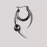 گوشواره استیل طرح مینیمال اسپورت رنگ ثابت کد sf (پس کرایه)