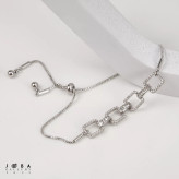 دستبند آسانسوری نقره ای ژوپینگ کد 1101902695