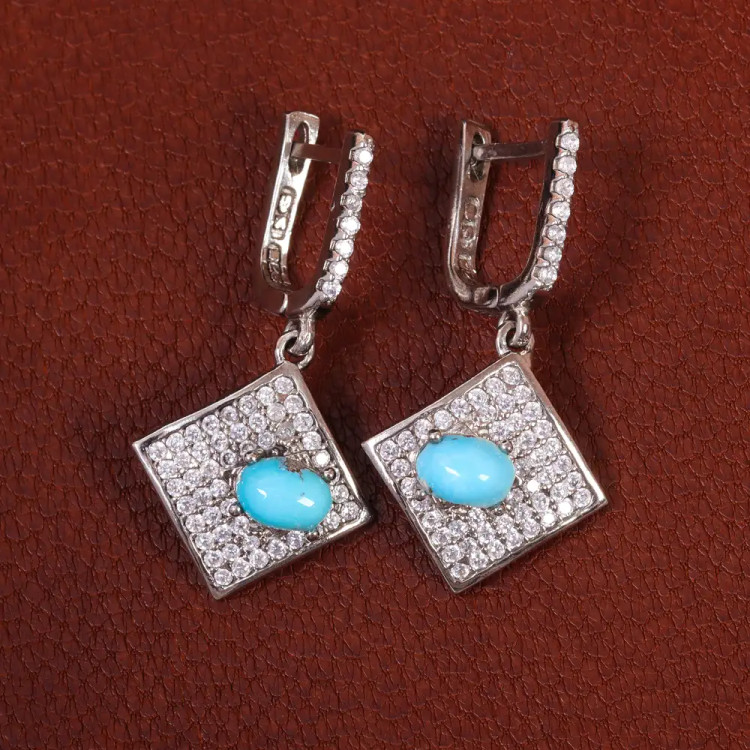 گوشواره فیروزه زنانه کد 25356 (کپی)