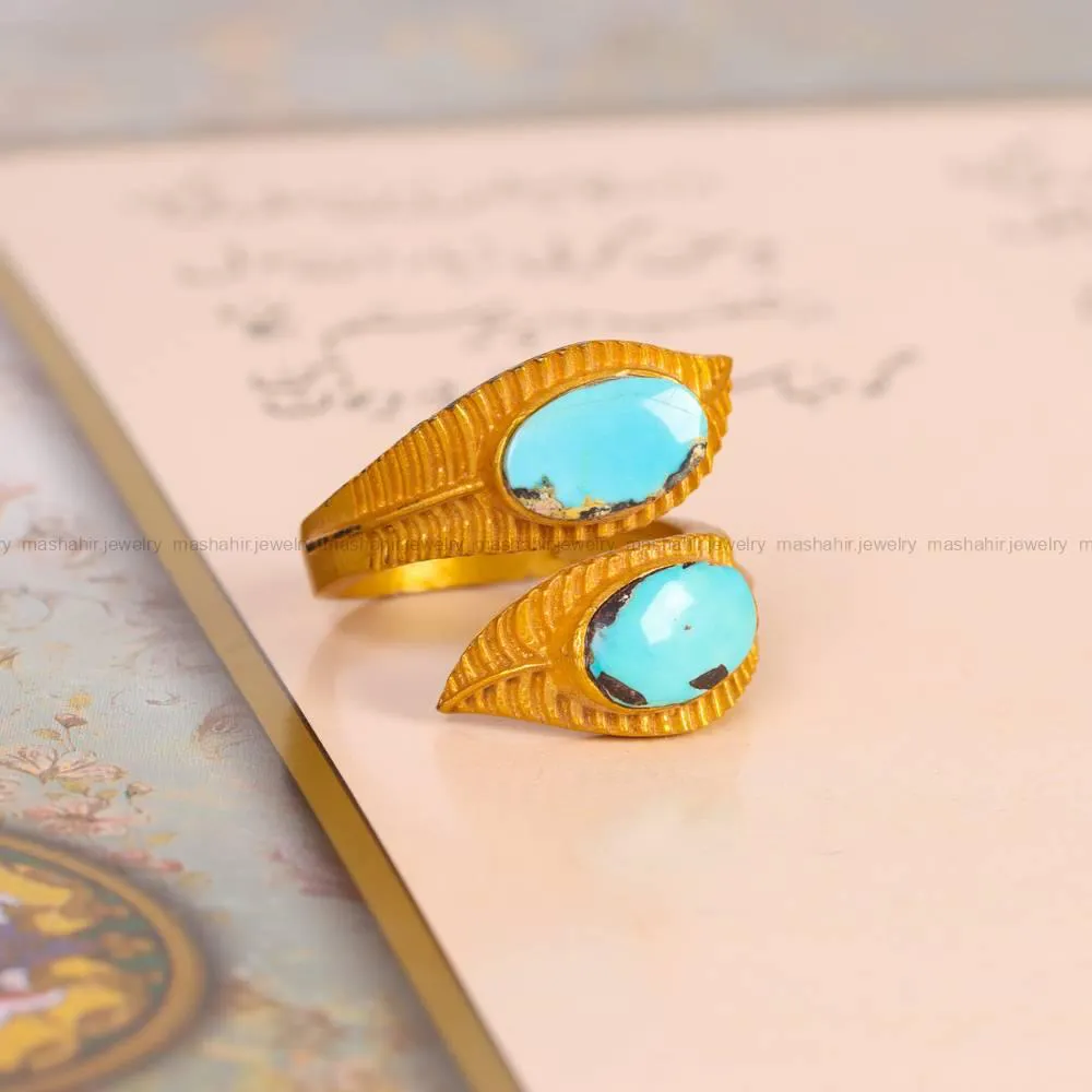 انگشتر فیروزه شجری زنانه کد 5095