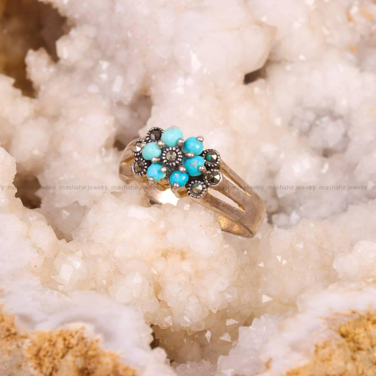 انگشتر فیروزه شجری زنانه کد 5307