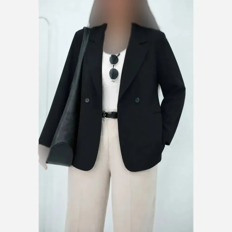 کت پاستیلی زنانه مدل الیس جنس پری خنک لایی کوبی شده