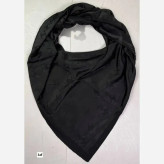 روسری مشکی ژاکارد قواره 140 دور دوخت
