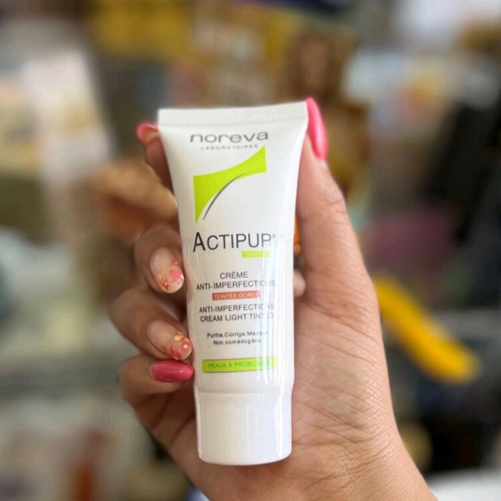 کرم پودر اکتی پور نوروا اصل بژ متوسط actipur noreva کرمپودر اکتیپور حاوی ضدآفتاب Actipur آکتی پور کرم آرایشی سبک ضدآب