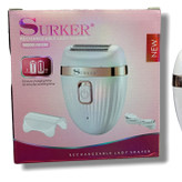 دستگاه شیور زن بانوان مخصوص بدن SURKER150 شیور زن بانوان برای اصلاح کل بدن ضداب و زیر دوشی اصلاح بدون درد دارای ت
