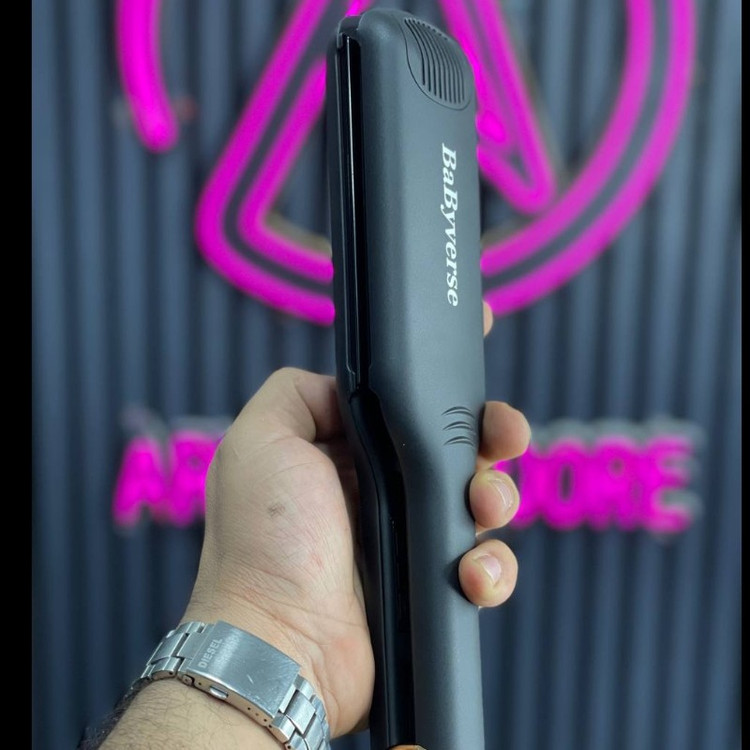 اتو مو فوق حرفه ای بابی ورس صفحه پهن سرامیکی صفحه دیجیتالی قابلیت تنظیم دما 980 درجه گرمایش بدنه پیریکس نشکن