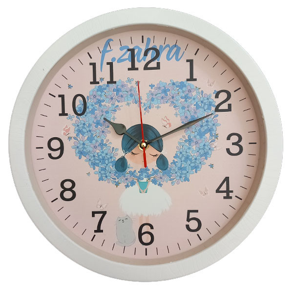 ساعت دیواری کودک مدل دختر کد 4040538