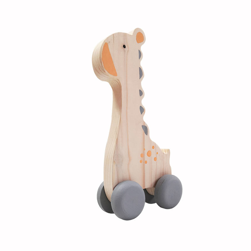 اسباب بازی چوبی مدل زرافه ماشینی MKids48-2A