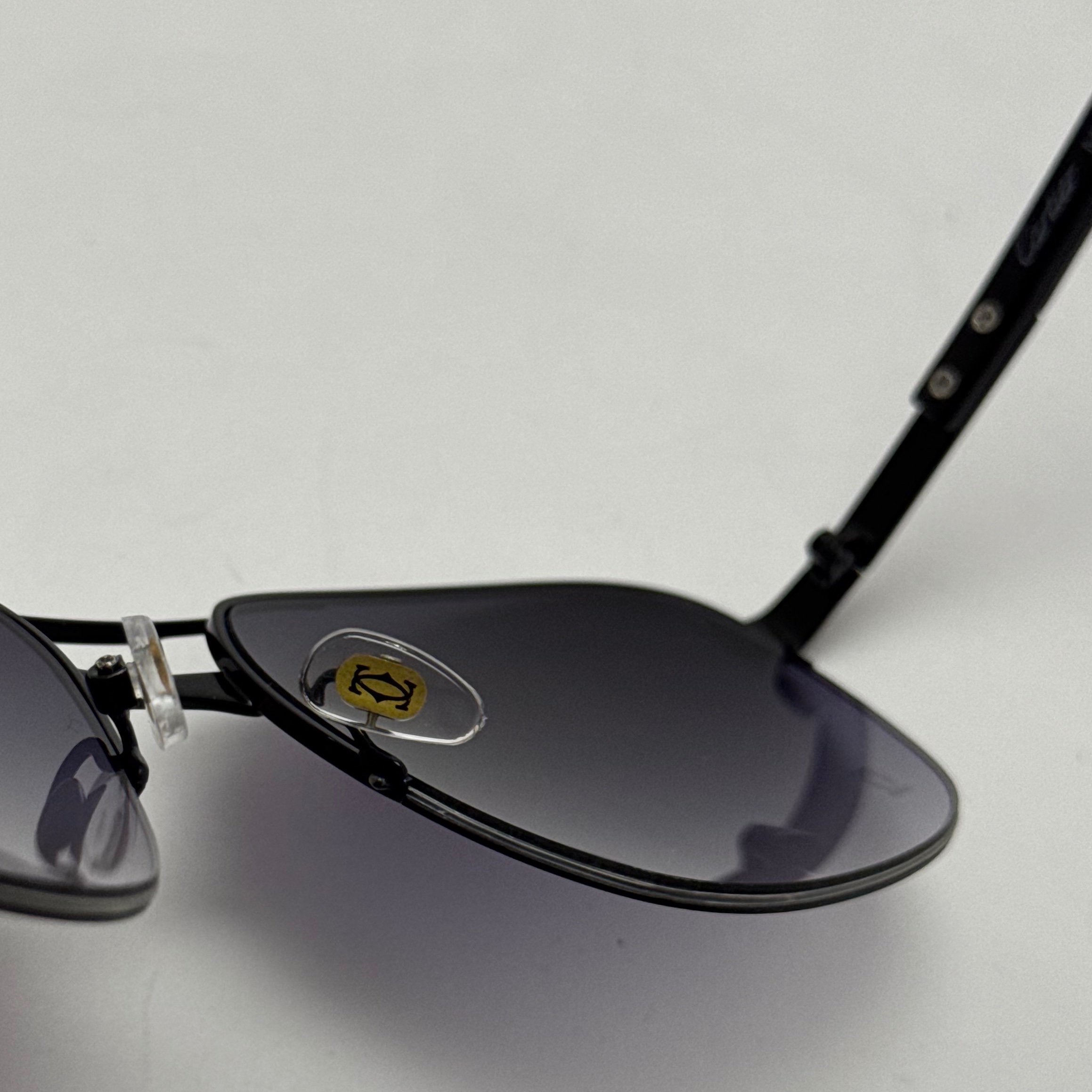 عینک آفتابی مردانه کارتیر Cartier مدل Santos تمام مشکی (ارسال رایگان)