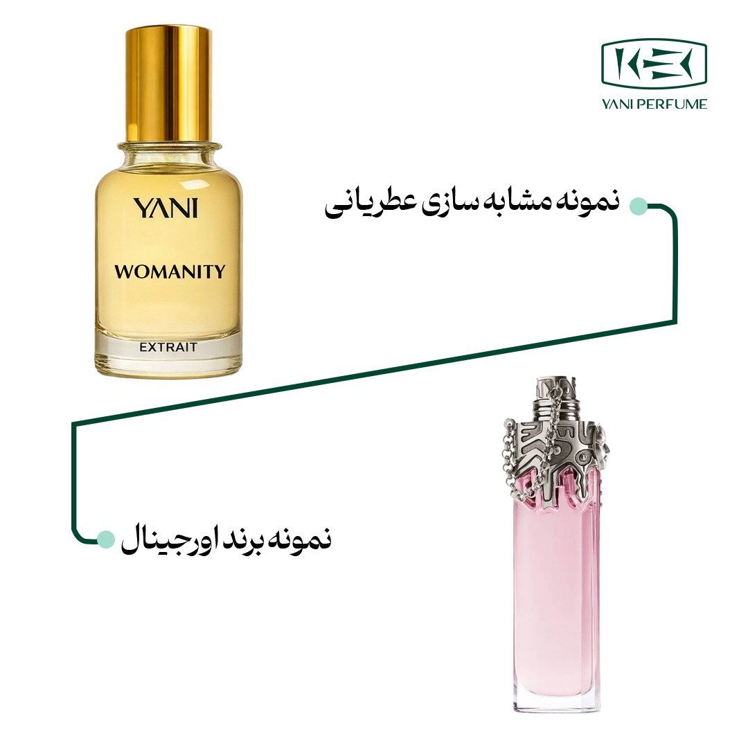 عطر وومنیتی با رایحه معتدل حجم 50 میلیلیتر از برند عطریانی
