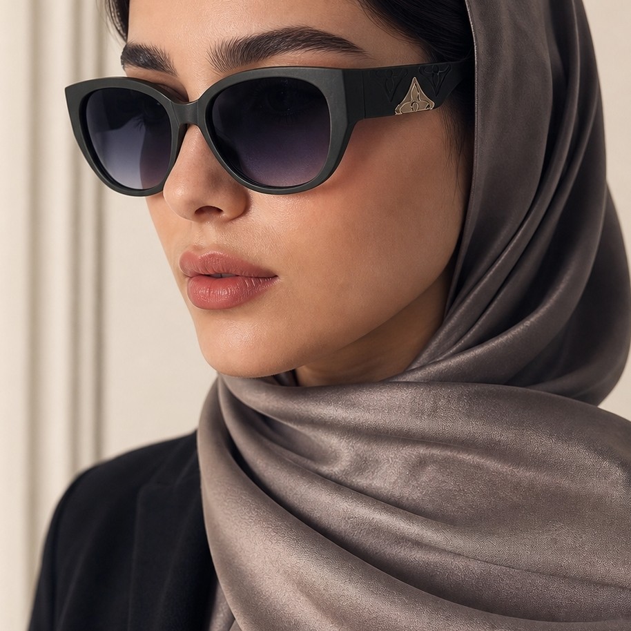 عینک سبز یشمی مات گرد